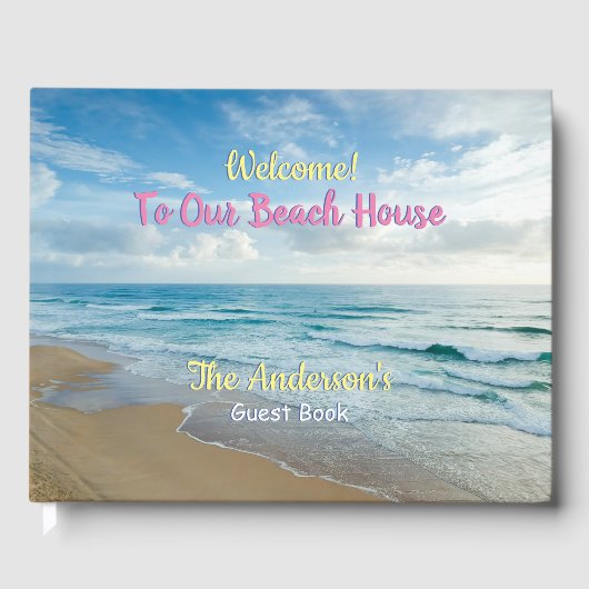 Welkom in ons strand House, Ocean Waves Gastenboek (Voorkant)
