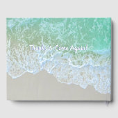 Welkom in ons winkelcentrum, Blauwgroen water Gastenboek (Achterkant)