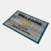 Welkom in ons winkelcentrum Nautical Star Rustic Deurmat (Schuin)