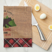 Welkom in onze Beer Cave Theedoek (Quarter Fold)