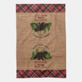 Welkom in onze Beer Cave Theedoek (Verticaal)