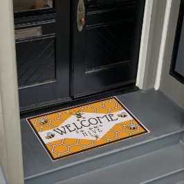 Welkom in onze bijenkorf deurmat