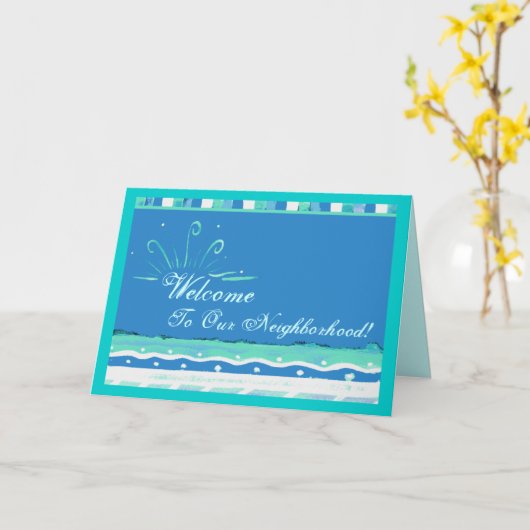 Welkom in onze buurt! Kaart (Gele Bloem)