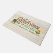 Welkom in onze cabine - Natuur Hikes Mountains Deurmat (Schuin)