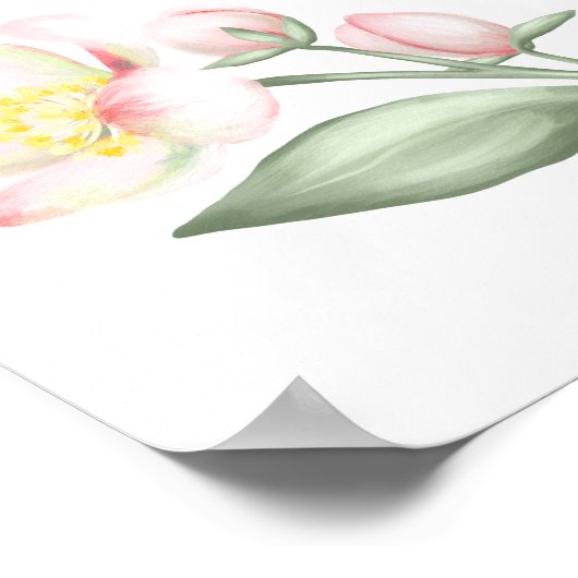 Welkom in onze klasschool Apple Blossom Poster (Hoek)