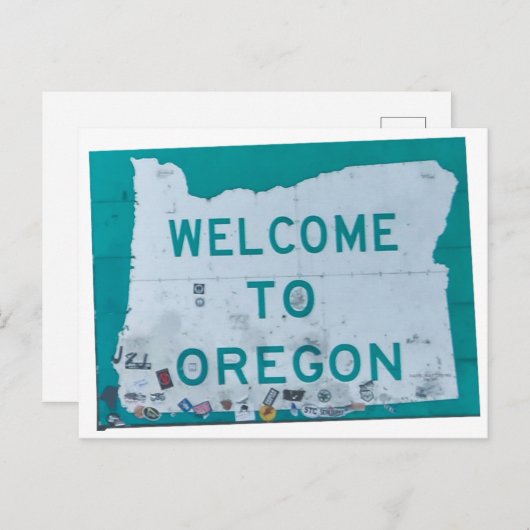 Welkom in Oregon Briefkaart (Voorkant / Achterkant)