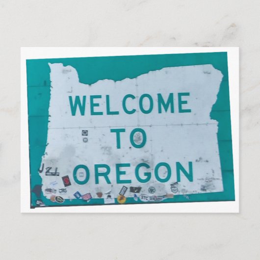 Welkom in Oregon Briefkaart (Voorkant)