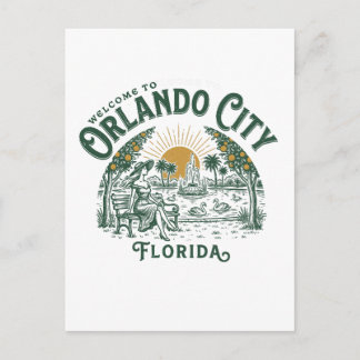 Welkom in Orlando City Florida Briefkaart