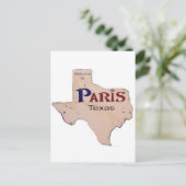 Welkom in Parijs, Texas Briefkaart (Staand voorkant)