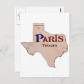 Welkom in Parijs, Texas Briefkaart (Voorkant / Achterkant)