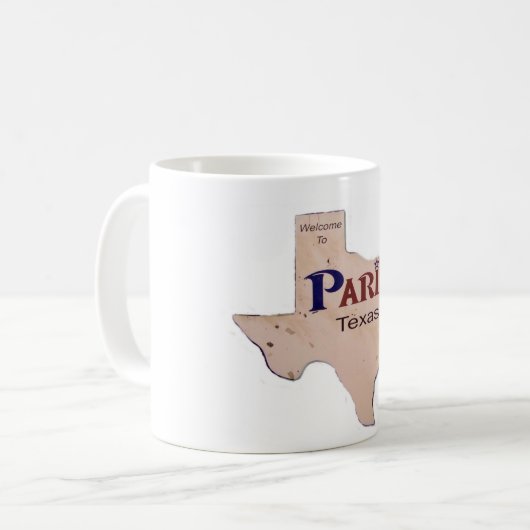 Welkom in Parijs, Texas Koffiemok (Voorkant links)