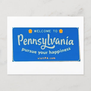 Welkom in Pennsylvania Notitieboek Briefkaart