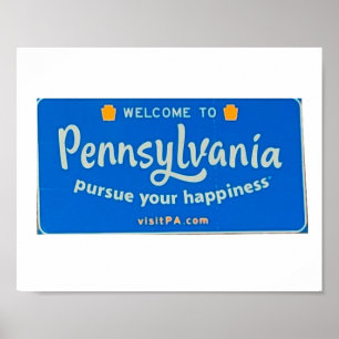 Welkom in Pennsylvania Notitieboek Briefkaart Poster