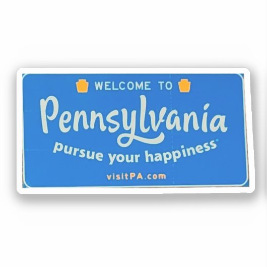 Welkom in Pennsylvania Sticker (Voorkant)