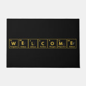 Welkom in periodieke lijststijl voor chemicus deurmat (Voorkant)