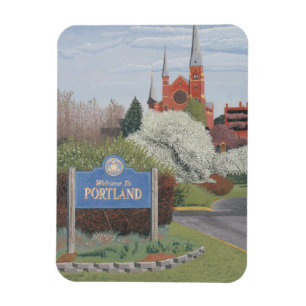 Welkom in Portland, Maine Magneet