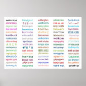 Welkom in Poster 80 talen (Voorkant)