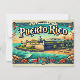 Welkom in Puerto Rico Briefkaart