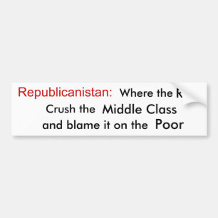 Welkom in Republikein Bumpersticker