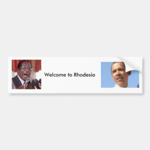 Welkom in Rhodesia Bumpersticker