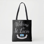 Welkom in Saint Lucia | Bestemmingsweddenschap Tote Bag (Voorkant)