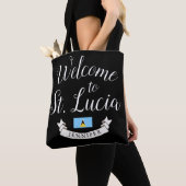 Welkom in Saint Lucia | Bestemmingsweddenschap Tote Bag (Dichtbij)