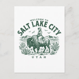 Welkom in Salt Lake City Utah Briefkaart