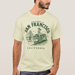 Welkom in San Francisco City Californië T-shirt
