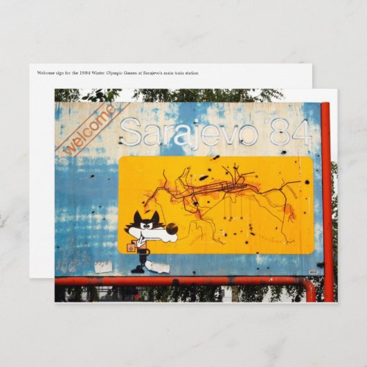 Welkom in Sarajevo Briefkaart (Voorkant / Achterkant)