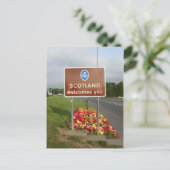 Welkom in Schotland - Schots grensbord Briefkaart (Staand voorkant)