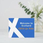 Welkom in Schotland, Sign, VK Briefkaart (Staand voorkant)