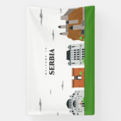 Welkom in Servië Spandoek (Verticaal)