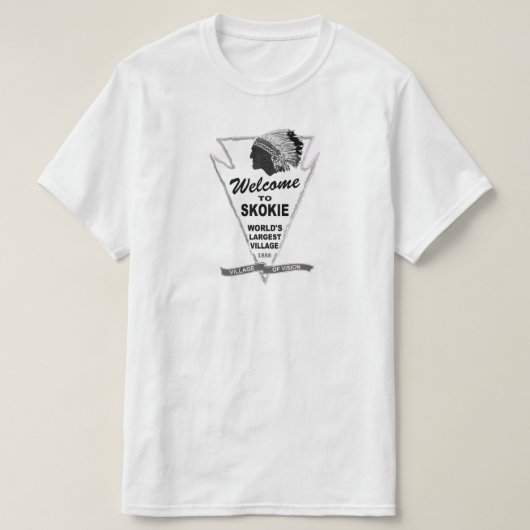Welkom in Skokie, Illinois T-shirt (Design voorkant)