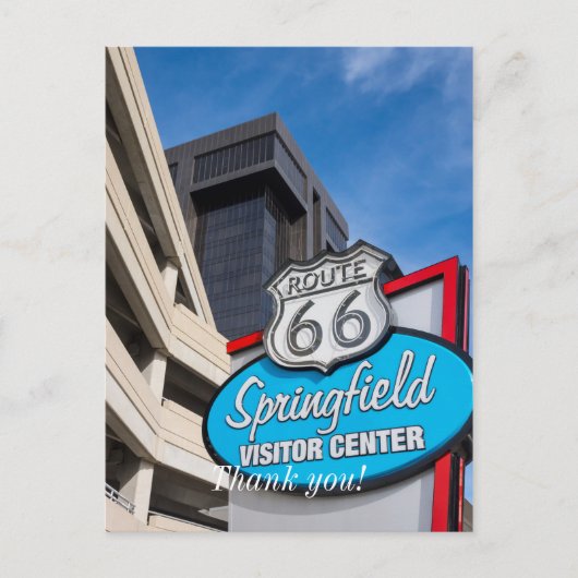 Welkom in Springfield Briefkaart (Voorkant)