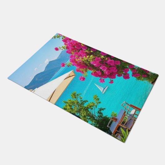 Welkom in stijl – Café Romance voor de deur! Deurmat (Schuin)