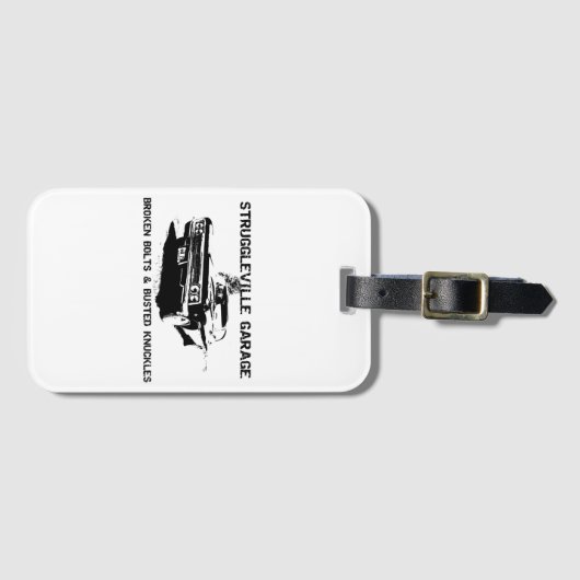 Welkom in Struggleville Garage - Waar Broken Bol Bagagelabel (Voorkant (horizontaal))