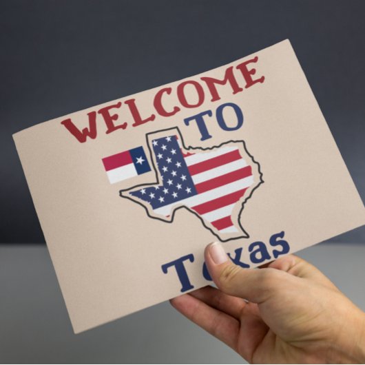 Welkom in Texas Briefkaart
