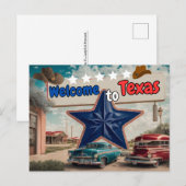Welkom in Texas, Briefkaart voor Postkruising (Voorkant / Achterkant)