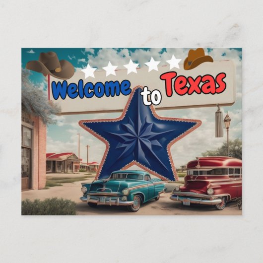 Welkom in Texas, Briefkaart voor Postkruising (Voorkant)