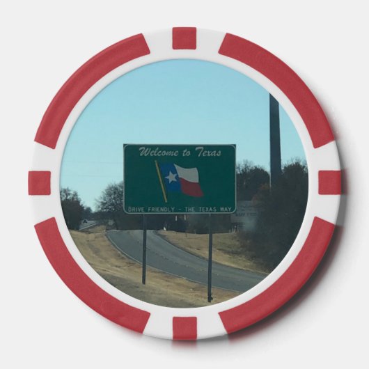 Welkom in Texas Poker Chips (Voorkant)