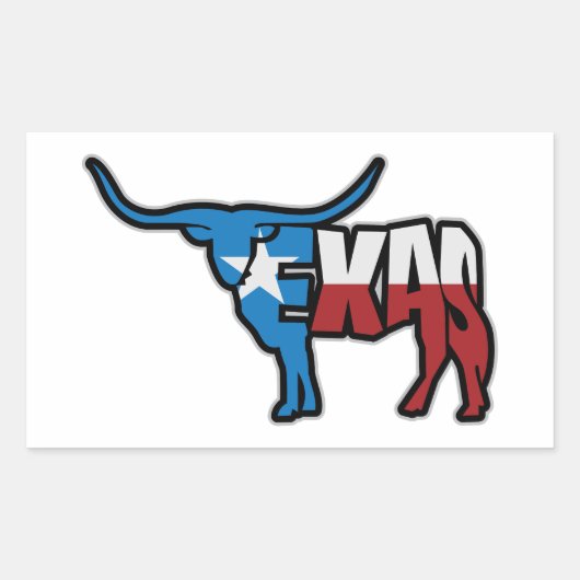 Welkom in Texas Rechthoekige Sticker (Voorkant)