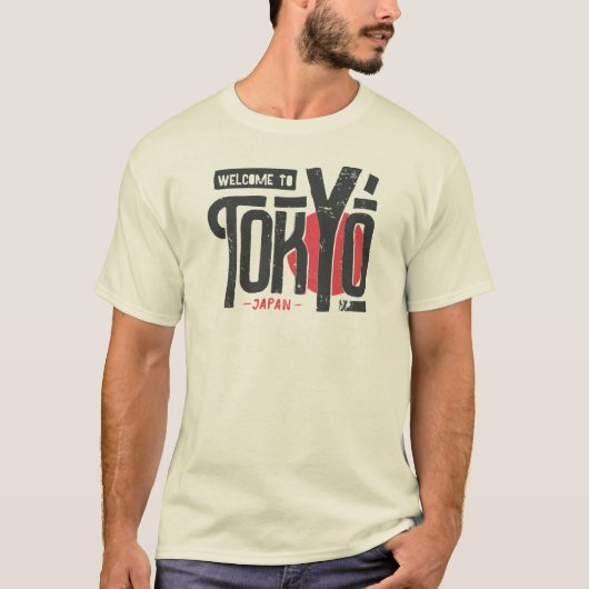 Welkom in Tokio Japan | Retro |  obscure T-shirt (Voorkant)