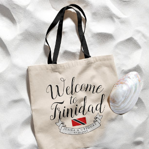 Welkom in Trinidad Bestemmingsweddenschap Tote Bag