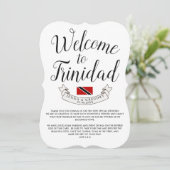 Welkom in Trinidad | Trouwcadeau Kaart (Staand voorkant)
