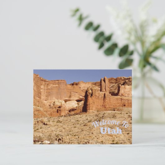 Welkom in Utah Briefkaart (Staand voorkant)