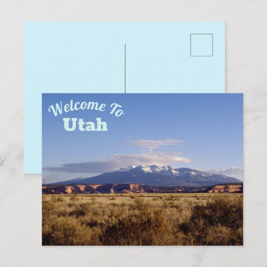Welkom in Utah Briefkaart (Voorkant / Achterkant)