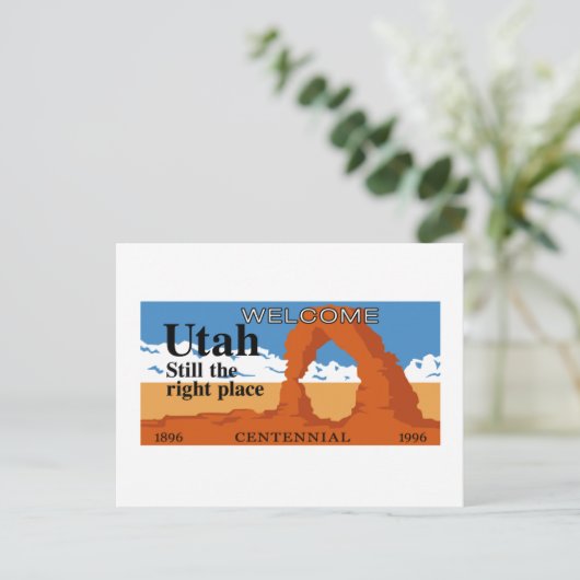 Welkom in Utah - VS Briefkaart (Staand voorkant)
