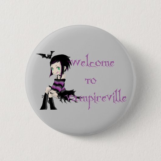 welkom in vampireville ronde button 5,7 cm (Voorkant)