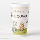 Welkom in Vancouver WA Latte Mok (Voorkant)