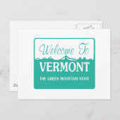 Welkom in Vermont - Verenigde Staten Briefkaart (Voorkant / Achterkant)
